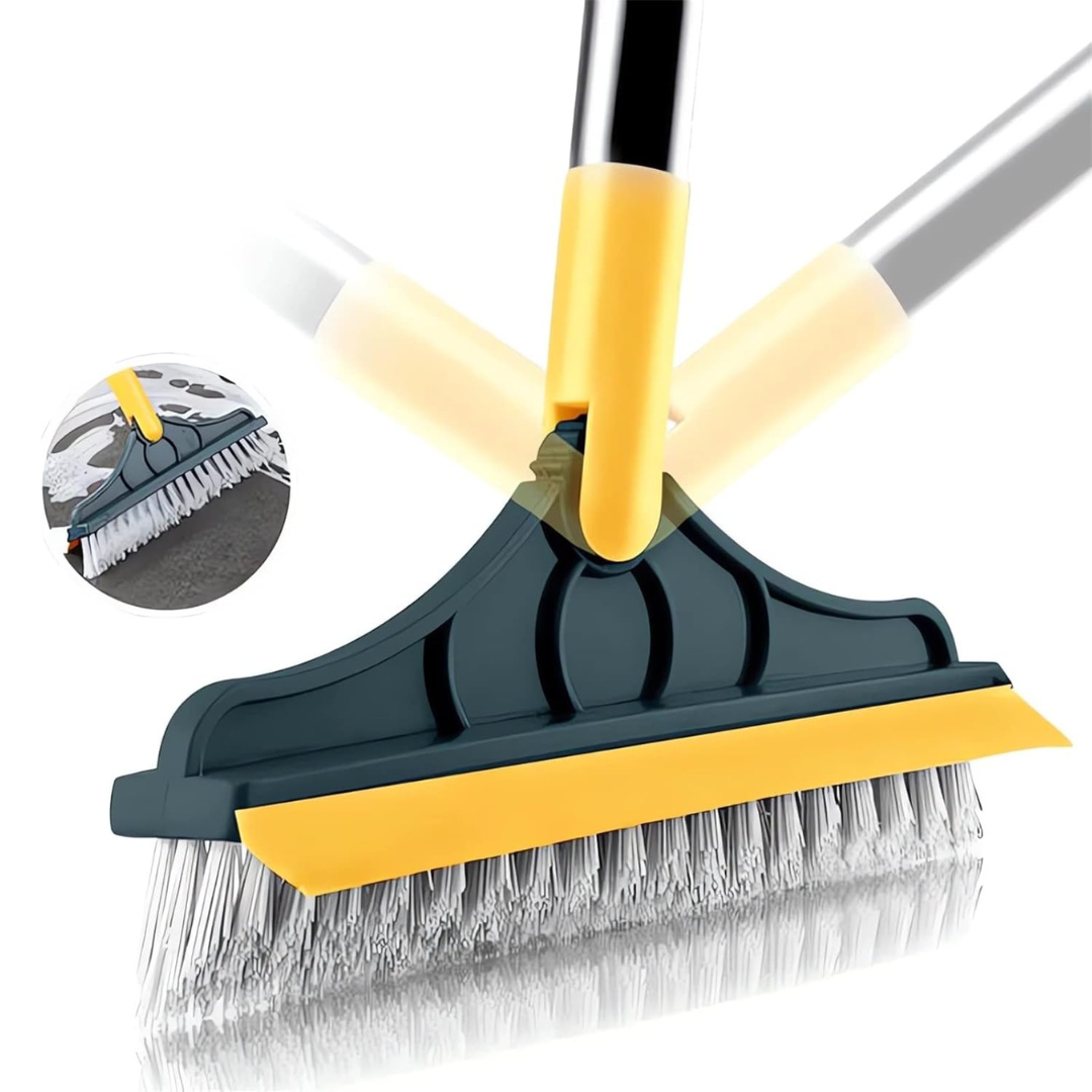 2-in-1 Floor Scrub & Wipe Brush