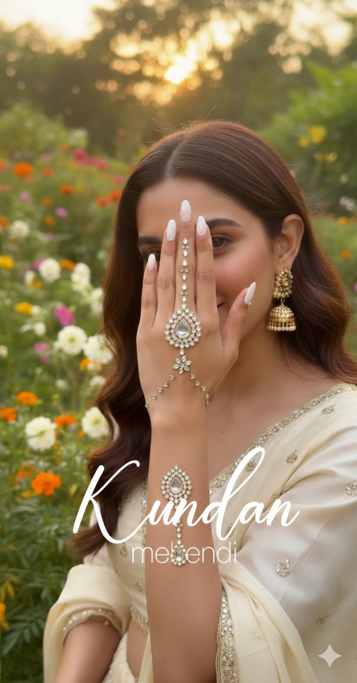 Glam Noor Kundan Stone Mehndi