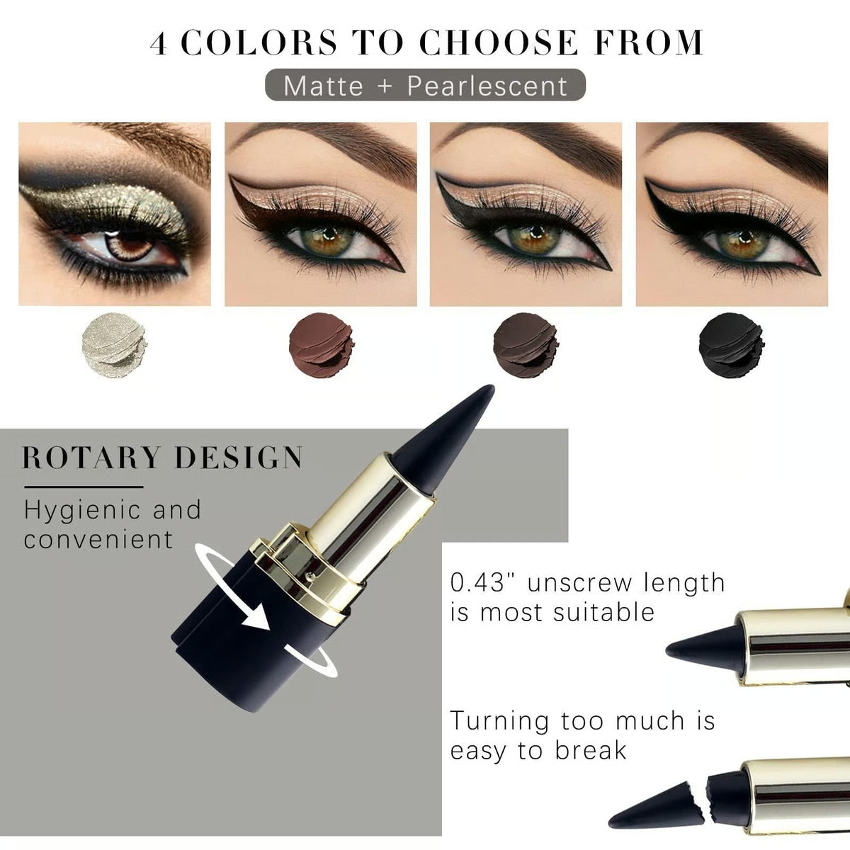 Imported Waterproof Eyeliner Gel Pencil