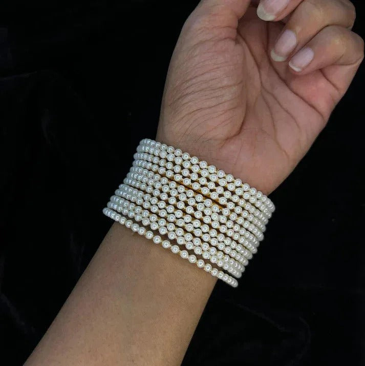 Hania's Viral Pearl Beaded Bangles