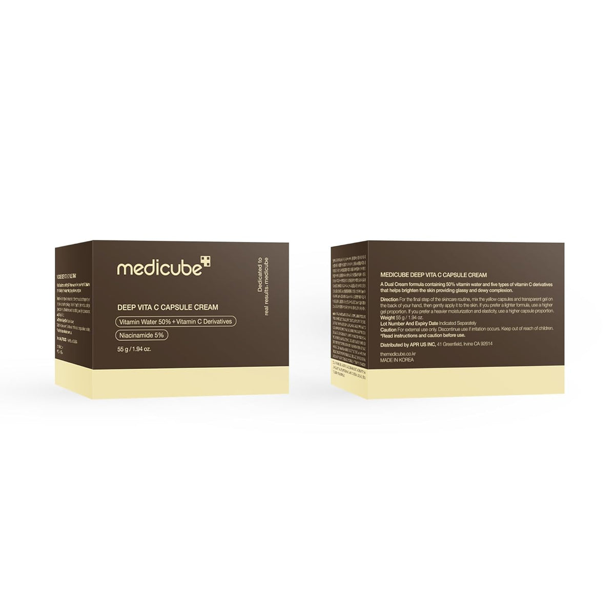 Medicube Deep Vita C Golden Capsule Face Moisturizer Cream 55g
