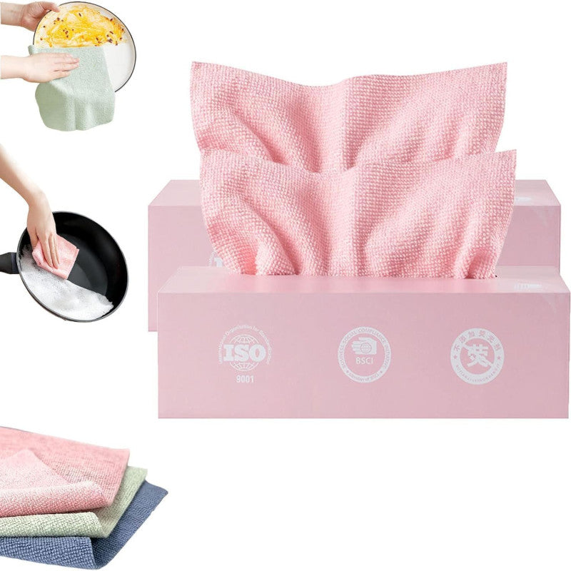 Re-Useable Microfiber Cleaning Cloth With Box