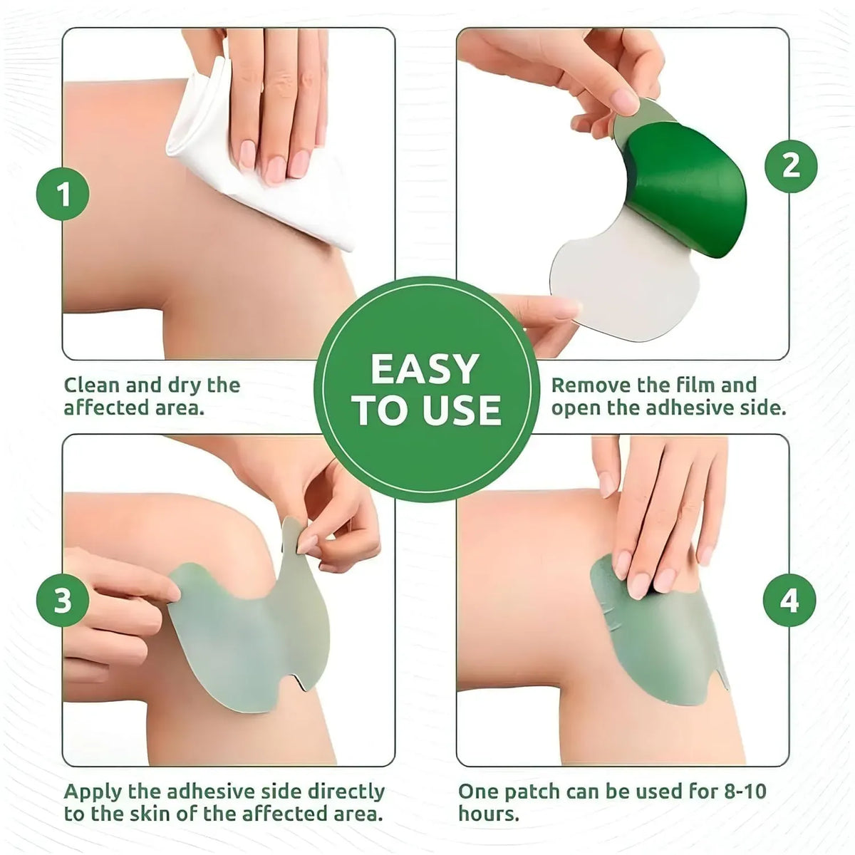 Knee Pain Relief Patch, Warming Herbal Plaster Pain Patches