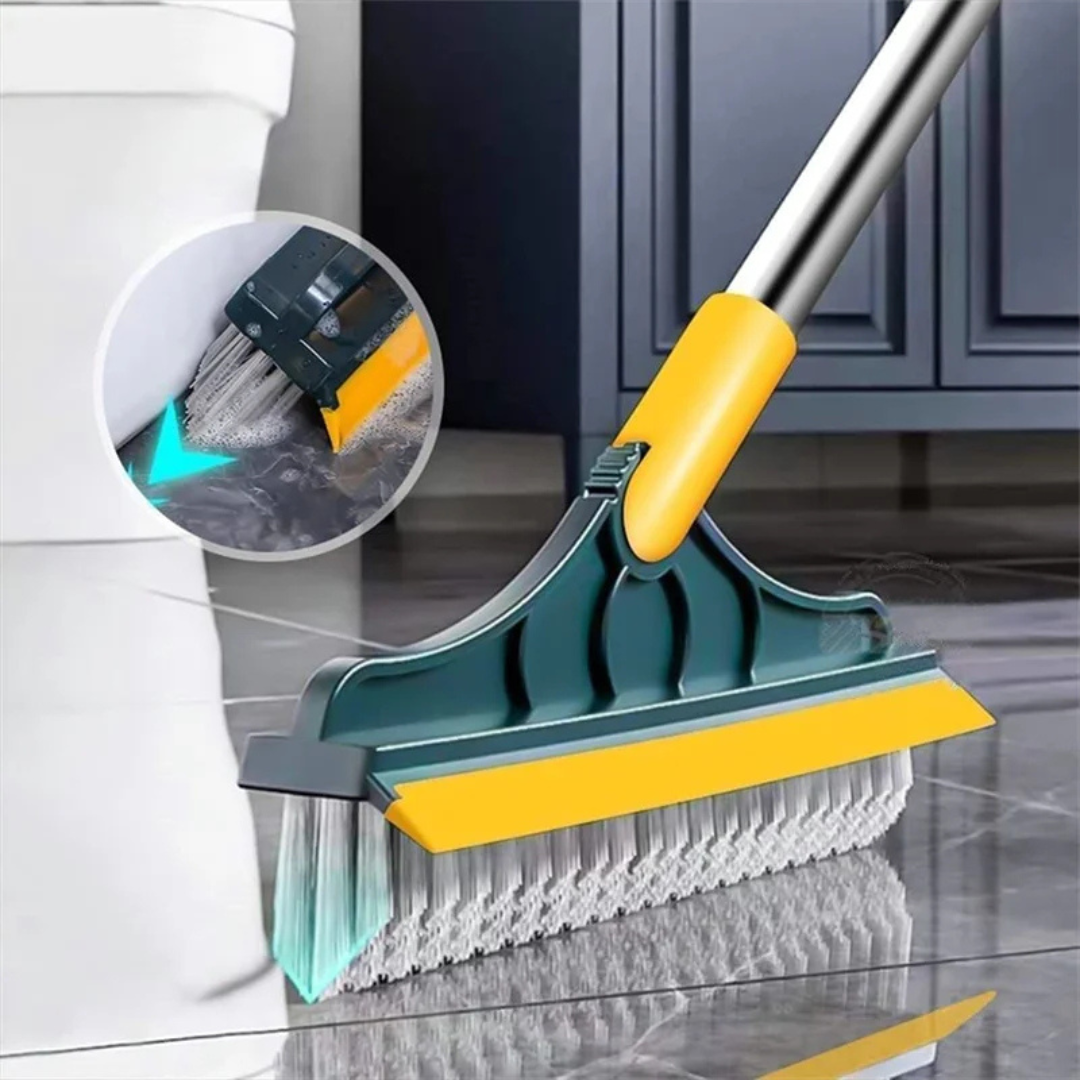 2-in-1 Floor Scrub & Wipe Brush