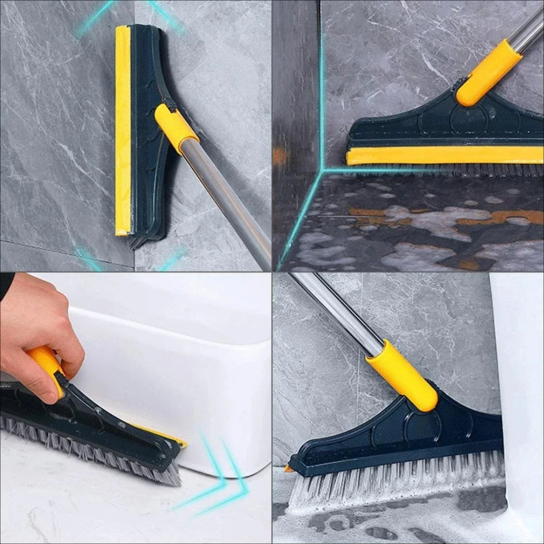 2-in-1 Floor Scrub & Wipe Brush