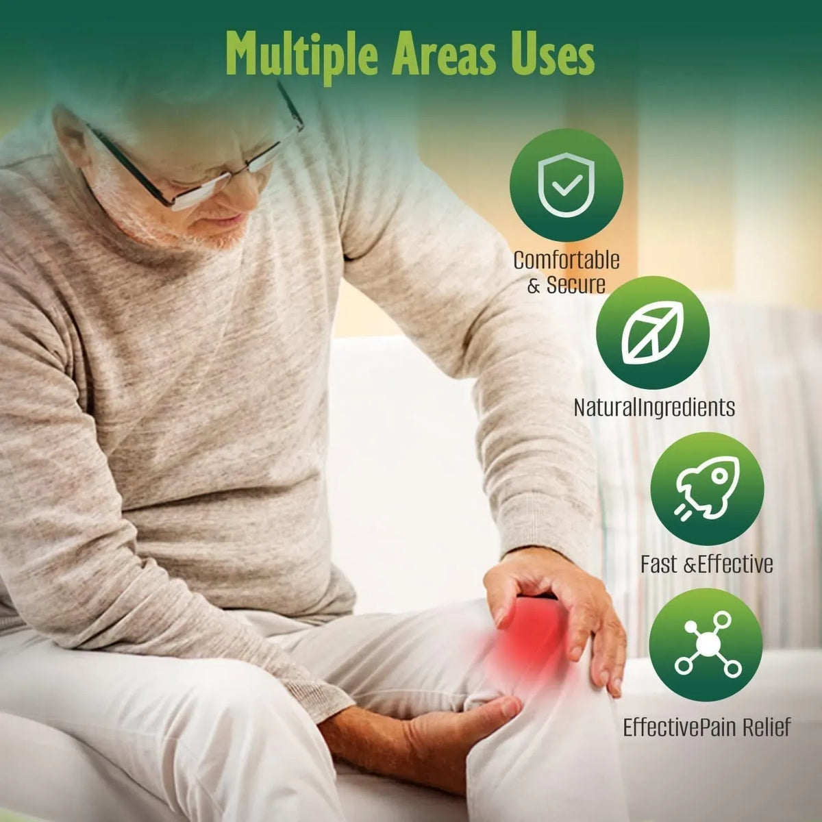 Knee Pain Relief Patch, Warming Herbal Plaster Pain Patches