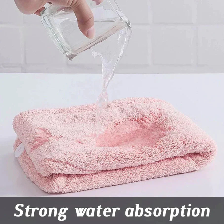 Microfiber Quick Hair Drying Cap Towel