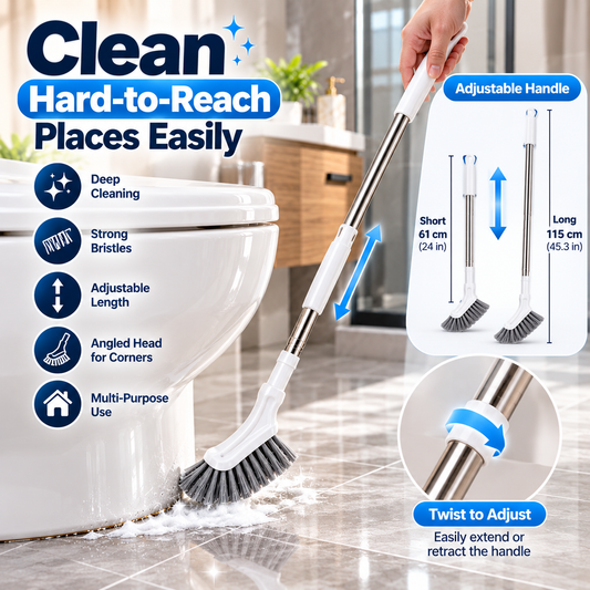 🥇 DeepClean Pro™ Adjustable Cleaning Brush – Reach Every Corner