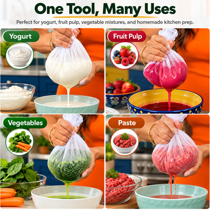 Universal Magic Reusable Strainer Bag™ – Milk, Paneer, Juice & More 🥛