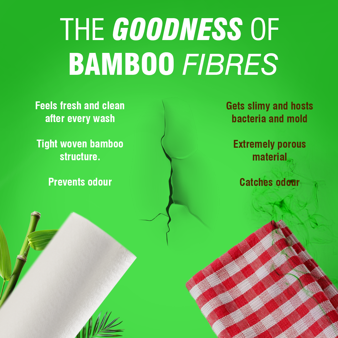 Reusable Bamboo Kitchen Towel - 20 Sheets