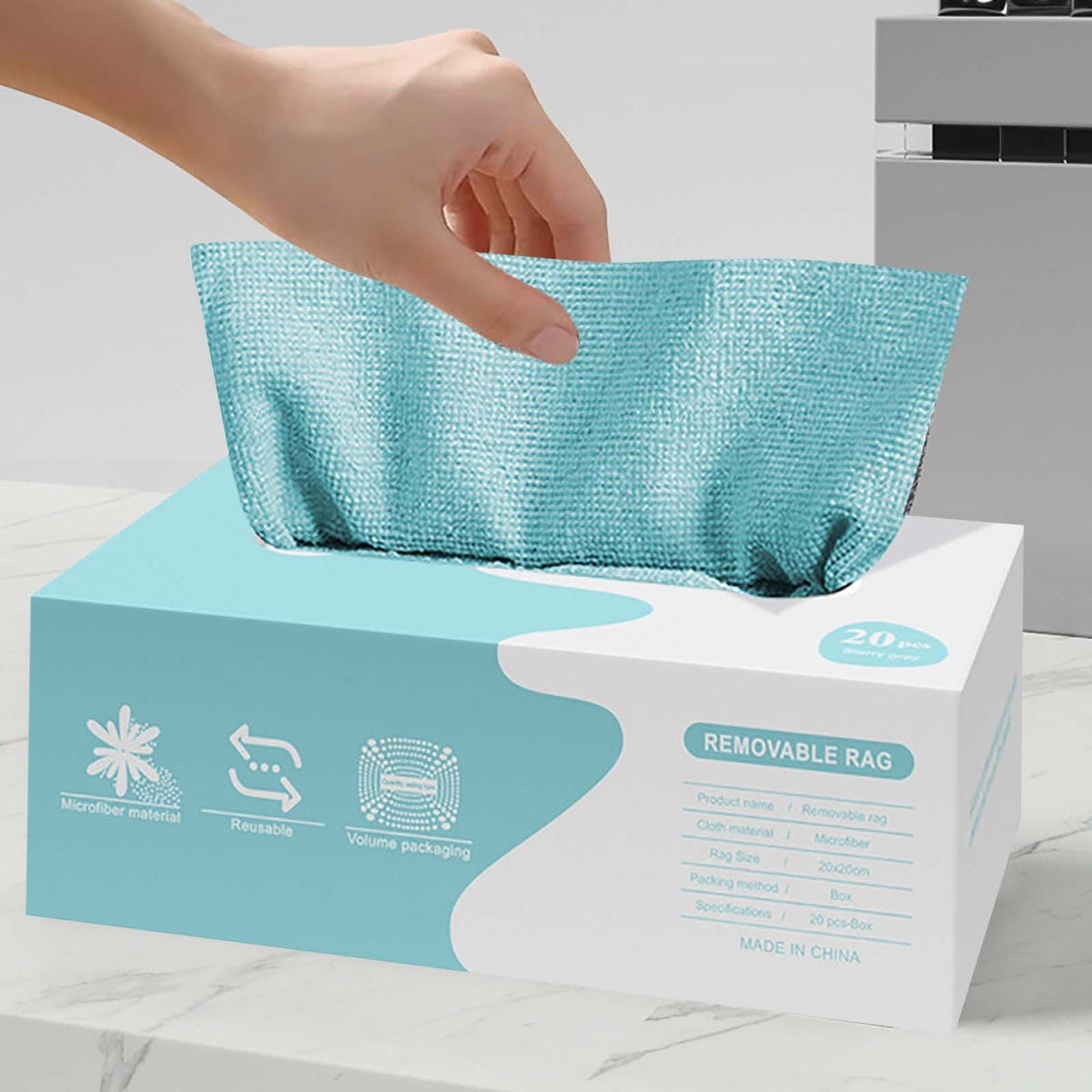Re-Useable Microfiber Cleaning Cloth With Box