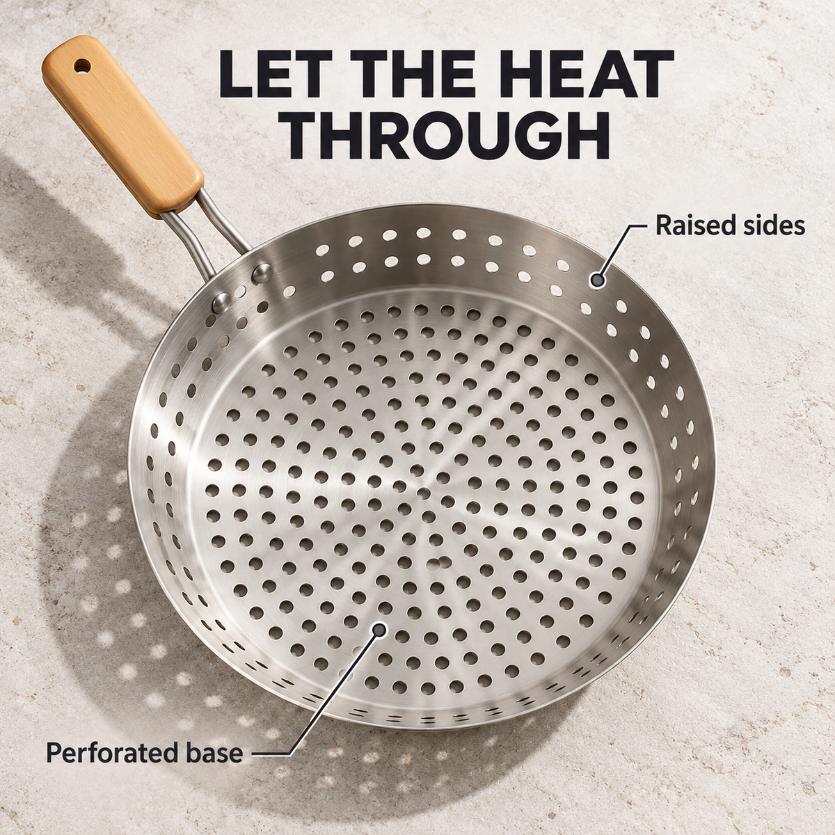 perforated grilling pan – Blush Land
