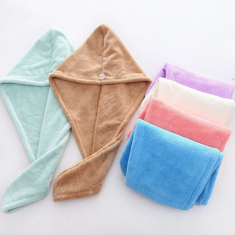 Microfiber Quick Hair Drying Cap Towel