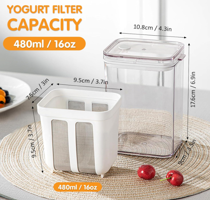 Multifunctional Yogurt Filter with Fine Mesh Strainer