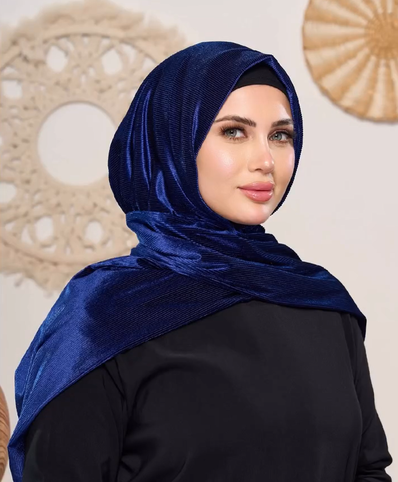 Velvet-Silk Shawl Hijab
