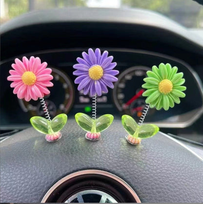 Multi color Sunflower Car Dashboard Decor