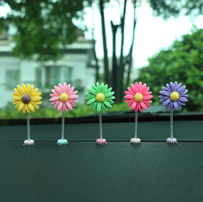 Multi color Sunflower Car Dashboard Decor