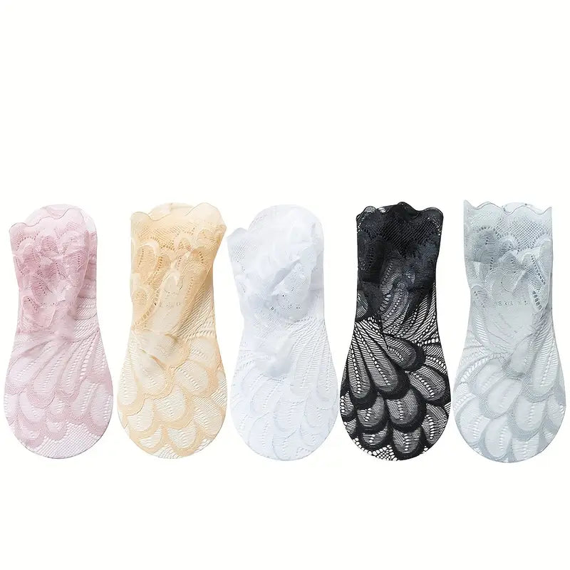 Women Floral Lace Sock