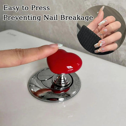 Heart Shaped Toilet Press + Drawer Handel