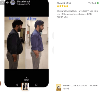 Weightloss Solution (1 Month Plan) By Dr Rubina